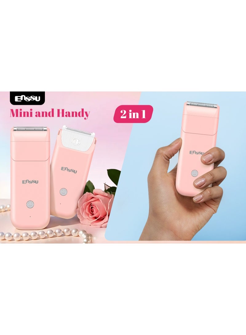 ENSSU Yoma Women's Bikini Trimmer 2 in 1 – Safe and Gentle for Sensitive Areas - Image 2